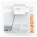 Chargeur secteur de téléphone rapide Xiaomi Hypercharge Combo – 45W – Type-A vers câble de données Type-C – BHR8297CN – Image 2