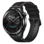 Montre connectée Xiaomi Watch S4 - 15Jrs d'autonomie - Écran 1,43" AMOLED - BT 5.3 - SpO₂ - Bracelet noir en similicuir - Rainbow (Arc-en-ciel) - BHR9195GL – Image 2
