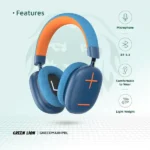 Casque EchoMax avec microphone intégré Green Lion – 48H d’autonomie – BT 5.3 – Portée maximale 10m - GNECOMAXHPBL – Image 2