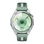 Montre connectée Huawei Watch GT6 - 46mm - Jusqu'à 21 jour d'autonomie - BT - IP68 + IP69 (50m) - Acier inoxydable - bracelet Vert tissé - ATM-B19