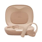 Écouteurs sans fil avec microphone intégré JBL Sense Lite - BT 5.4 - 32h d'autonomie - Connexion multi-points - Commandes tactiles - Beige