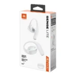 Écouteurs sans fil avec microphone intégré JBL Sense Lite - BT 5.4 - 32h d'autonomie - Connexion multi-points - Commandes tactiles - Blanc – Image 3