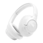 Casque sans fil pliable avec microphone intégré JBL Tune 730BT - BT 6.0 - 76h d'autonomie - Connexion multi-points -  2 micros à formation de faisceaux pour des appels parfaits - Blanc – Image 3