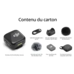 Micro cravate sans fil DJI Mic Mini - 1 TX (Transmetteur) - Audio de haute qualité - Annulation du bruit - IOS et Android – Image 3