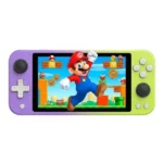 Ola Switch Lite – Console rétro portable avec +15.000 jeux intégrés – Violet/Vert