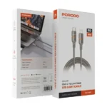 Câble tressé de charge rapide et transfert de données Porodo - 30W - 3CM - Type-C vers Lightning - PDCBL0031GYL – Image 2