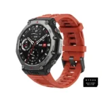 Montre connectée Amazfit T-Rex 3 - 3 semaines d'autonomie - Carte de navigation avancée - GPS - IA - Écran AMOLED 1,5" - Écran tactile - Lava