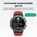 Montre connectée Amazfit T-Rex 3 - 3 semaines d'autonomie - Carte de navigation avancée - GPS - IA - Écran AMOLED 1,5" - Écran tactile - Lava – Image 2