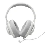 Casque gaming filaire JBL Quantum 100M2 – Câble 1,2m – Microphone amovible – Compatible avec PC, Xbox, PlayStation, Switch, mobile, Mac, VR – Blanc