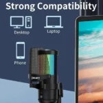 Microphone filaire avec câble USB/Type C - JMARY – Réduction de bruit - Compatible avec PC, téléphones et tablettes - MC-PW13 – Image 2