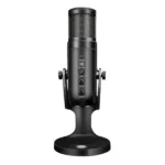 Microphone RGB filaire avec câble USB/Type-C JMARY - Réduction de bruit - Compatible avec PC, téléphones et tablettes - MC-PW9