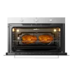 Four électrique encastrable pour cuisson multifonctionnelle Hisense - 125L - 2800-3400W - 90X60CM - Pour pâtisserie, rôtissage et grillades - HEO901SS03