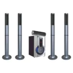 Home cinéma 5.1CH avec télécommande Nasco – 45W – 5 haut-parleurs – Entrées USB – AUX – Lecteur de cartes SD -Connexion BT – Radio FM - NAS-HT5.1-N5330