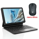 Pack OLA - Tablette Tab Pro 10.1″ avec Clavier AZERTY – 4/128 Go – 2 SIM – Android 14 – 4G LTE + Souris Sans Fil M220 Offerte