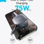 Chargeur de voiture avec câble type-c rétractable intégré Anker Nano Car Charger - 75W - 1 port Type-C - A2738HA2 – Image 3