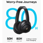 Casque sans fil Anker Soundcore Q30 - 50h d'autonomie - Réduction de bruit hybride - BT 5.3 - Basses profondes - A3028013 – Image 2