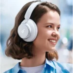 Casque sans fil avec micro Soundcore Space Q45 - 50h d'autonomie - Bluetooth - réduction active du bruit - Blanc - Fil en option - A3040G21 – Image 2