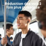 Écouteur sans fil avec son 3D Dolby Soundcore Liberty 5 - 32h d'autonomie et jusqu'à 48h avec l'étui de charge - Réduction de bruit 3.0 - A3957H11 – Image 3