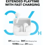Écouteur sans fil Soundcore K20i by Anker - 36h d'autonomie - IPX5 - Appels clairs optimisés par l'IA et réduction du bruit - Blanc - A3994H11 – Image 2