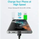 Câble de charge en nylon Anker 322 3 FT Braided - Type-C vers Type-C - 60W - A81F5H11 – Image 2