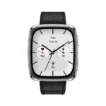 Montre connectée Amazfit Active 2 Square - 10J d'autonomie - Écran 1,75" - Compatible iOS et Android - GPS - Wifi - BT -  Bracelet en cuir noir - Écran tactile -