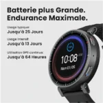 Montre connectée Amazfit Active Max - Jusqu'à 25J d'autonomie - 4Go de stockages - Écran Amoled 1,5" - Coaching par IA - Contrôle vocal - Écran tactile – Image 2