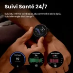 Montre connectée Amazfit Active Max - Jusqu'à 25J d'autonomie - 4Go de stockages - Écran Amoled 1,5" - Coaching par IA - Contrôle vocal - Écran tactile – Image 4