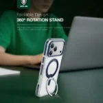 Coque de téléphone avec support pliable pour iPhone 17 Pro Green Lion Southend - Étui Southend MagSafe - Anti traces de doigts - Anti-rayures - GNSTMG17PBL – Image 2