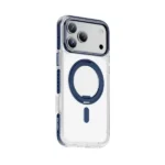 Coque de téléphone avec support pliable pour iPhone 17 Pro Max Green Lion Southend - Étui Southend MagSafe - Anti traces de doigts - Anti-rayures - GNSTMG17PMBL