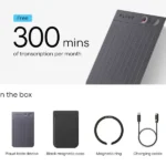 Enregistreur vocal IA avec deux microphones Mems Plaud - 64Go - 30h d'autonomie - Portée d'enregistrement effective de 10m - Black – Image 3