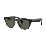 Lunette connectée Ray-Ban Headliner Shiny Black 2e génération - G15 Vert - Monture brillant noir - 32Go - 8h d'autonomie - Wifi - BT - Android et IOS - RW4013 – Image 2