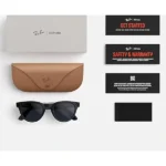 Lunette connectée Ray-Ban Wayfarer Shiny Black 2e génération - G15 Vert - Monture brillant noir - 32Go - 8h d'autonomie - Wifi - BT - Android et IOS - RW4012 – Image 3