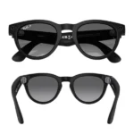 Lunette connectée Ray-Ban Wayfarer Matte Black 2e génération - Polar gradient graphite  - Monture mat noir - 32Go - 8h d'autonomie - Wifi - BT - Android et IOS - RW4012