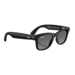 Lunette connectée Ray-Ban Wayfarer Matte Black 2e génération - Polar gradient graphite  - Monture mat noir - 32Go - 8h d'autonomie - Wifi - BT - Android et IOS - RW4012 – Image 2