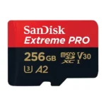 Carte mémoire SanDisk Extreme Pro microSDXC UHS-I Card - 256Go - Pour smartphone, caméra d'action ou drone - SDSQXCD-256G-GN6MA – Image 2