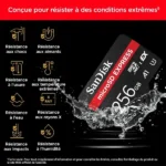 Carte mémoire SanDisk microSD Express - 256Go - Compatible avec Nintendo Switch 2 - SDSQXFN-256G-GN4NN – Image 3