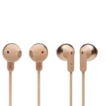 Écouteurs intra-auriculaires sans fil JBL TUNE 215BT – Bluetooth 5.0 – Rechargeable – 16h d’autonomie – Assistant vocal intégré - Or – Image 2