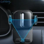 Support de téléphone pour grille d'aération de voiture réglable et flexible pour tous les téléphones portables Yesido - Rotation 360° - C167 – Image 2