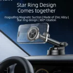 Support de téléphone de voiture pour tableau de bord avec anneau magnétique Yesido - Rotation à 360° - Magsafe - C179 – Image 2