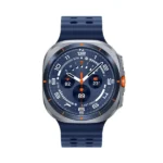 Montre connectée Samsung Galaxy Watch Ultra - Année 2025 - 47mm - 100h d'autonomie - Super AMOLED - 1,5" - IP68 - BT - Wifi - GPS - 2/64Go - Titane bleu - SM-L705FZB1INS