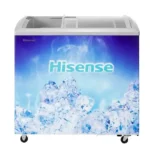 Congélateur horizontal vitré deux battants coulissants Hisense – 213L – 2 paniers à l’intérieure - R600A - FL-28DD4HA