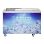 Congélateur horizontal vitré deux battants coulissants Hisense – 350L – 2 paniers à l’intérieure – R600A - FL-46DD4HA