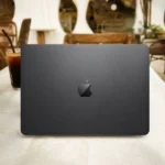 Coque de protection pour ordinateur MacBook Air 13 2020 – Compatible avec A1932/A2179/A2337 - Noir simple - M-16 – Image 2