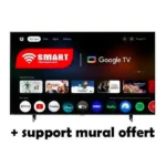TV Smart Technology 32" - Connecté - Google TV Smart QLED - HD - 2 télécommandes - BT - Wifi - Contrôle vocale - STT-3280K