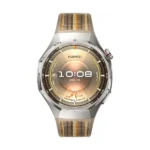 Montre connectée Huawei Watch GT6 Pro – 46mm – Jusqu’à 21 jour d’autonomie – BT – GPS – IP68 + IP69 (50m) – Brun - Bracelet tissé en composite – ATM-B29