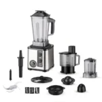Mixeur professionnel Nasco - 2L - 1000W - 8en1 - Bol Incassable - Commande mécanique avec fonction pulsation - NAS-BLMF975-TMT