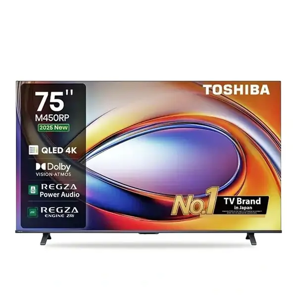 75M450RP TV Toshiba 75″ – Connectée – QLED 4K – UHD – AI 4K UPSCAL – VIDAA – Apple TV – Wifi – BT – HDMI – USB - 75M450RP – Image 1