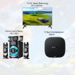 Pack 2 Coupe du Monde 2026 - TV 24" STT-2491HA - TV Box 3e Gen - Home cinéma NS-3303