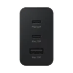 Boitier de charge rapide Samsung – 65W - 2 Type-C et 1 USB - Prise américaine - EP-T6530NBEGGB – Image 2