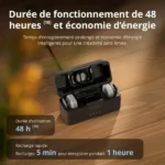 Micro cravate DJI Mic Mini 2 - 1 Récepteur TX et 2 Transmetteurs RX - Type-C - Portée 400M - 48h d'autonomie - ANC à deux niveaux - DMM529 – Image 5